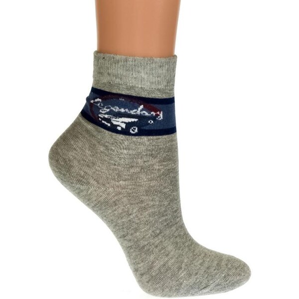 AURA.VIA Detské sivé ponožky LARRY 19894494