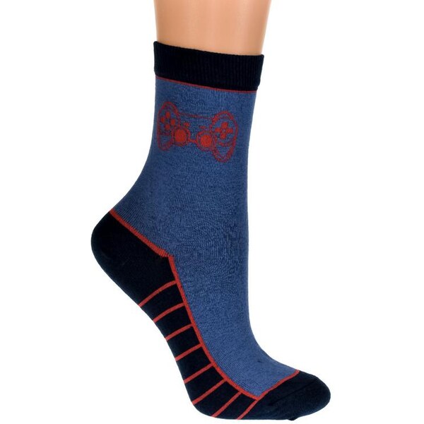 AURA.VIA Detské modré ponožky TRAVIS 19894508