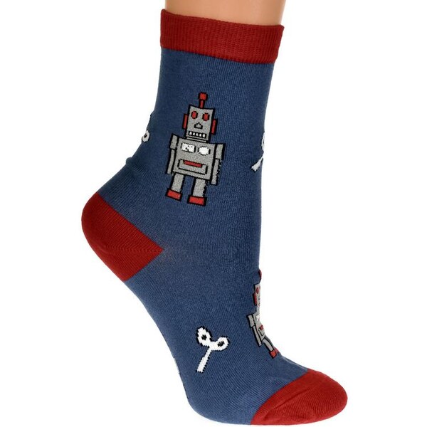 AURA.VIA Detské modré ponožky TRAVIS 19894511