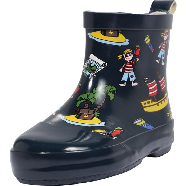 PLAYSHOES Gumáky tmavomodrá / hnedá / žltá / červená 20524638