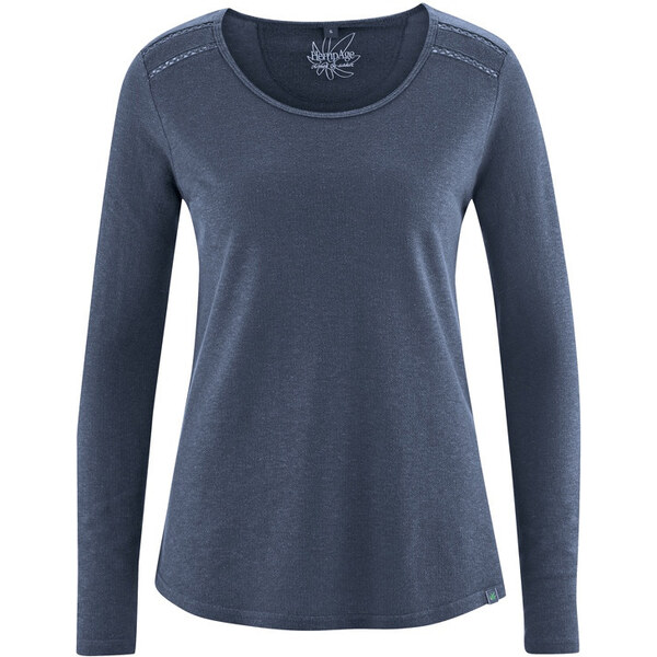 Glara Konopné dámske bio triko s prestrihmi 19924485