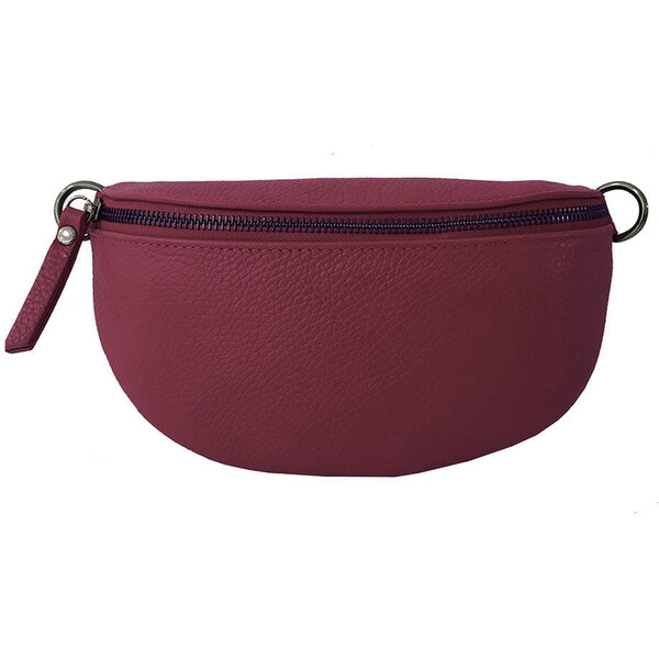 Glara Retro kožená kabelka oblička 20488536