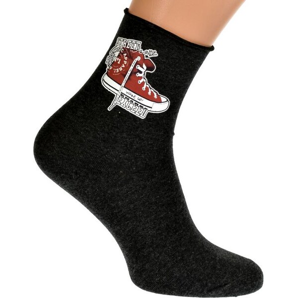 AURA.VIA Tmavo-sivé ponožky VINN 19933328