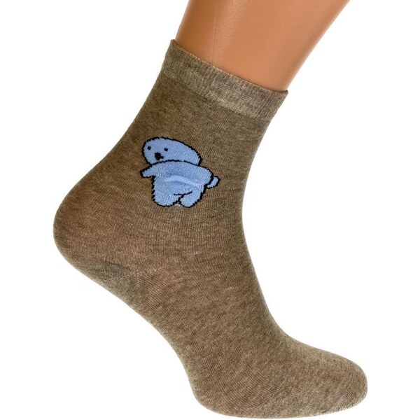 AURA.VIA Hnedé ponožky ZELDA 19972198