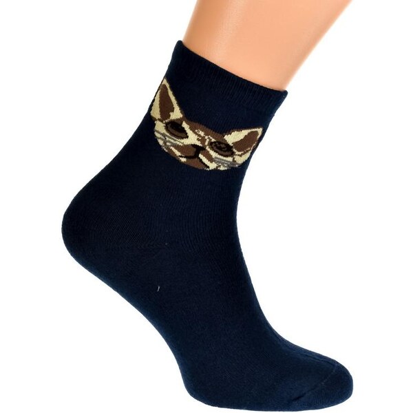 AURA.VIA Termo tmavo-modré ponožky LOUISE 20012976