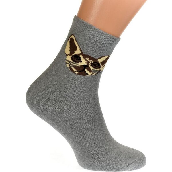 AURA.VIA Termo sivé ponožky LOUISE 20012977