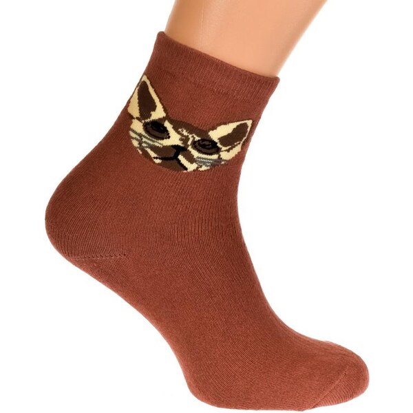 AURA.VIA Termo oranžové ponožky LOUISE 20012978