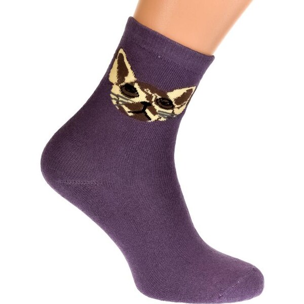 AURA.VIA Termo fialové ponožky LOUISE 20012979