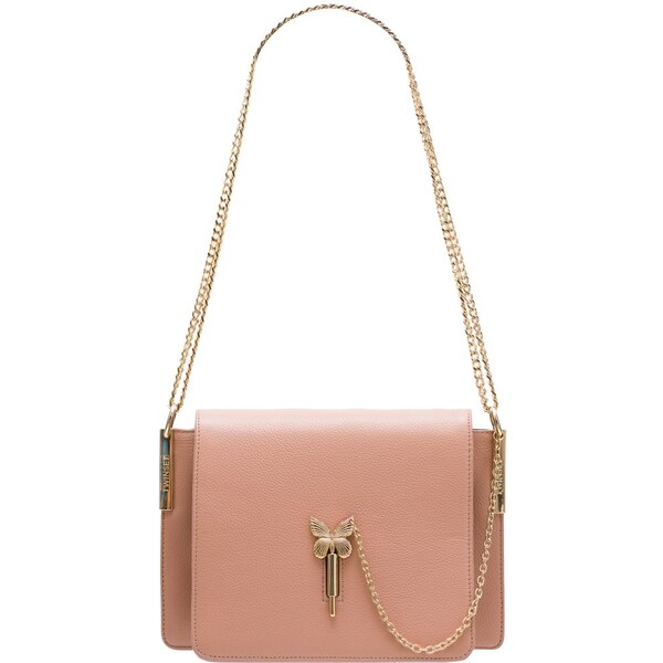 Twinset Dámsá kožená crossbody kabelka svetlo ružová 20020535