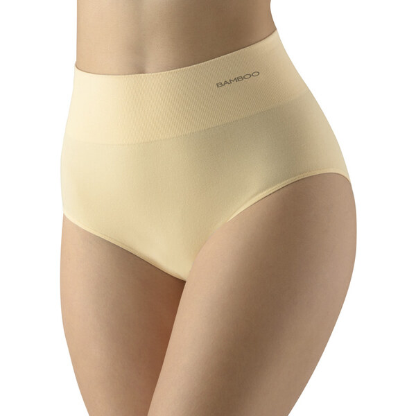 Glara Vysoké bambusové jednofarebné nohavičky 34319838