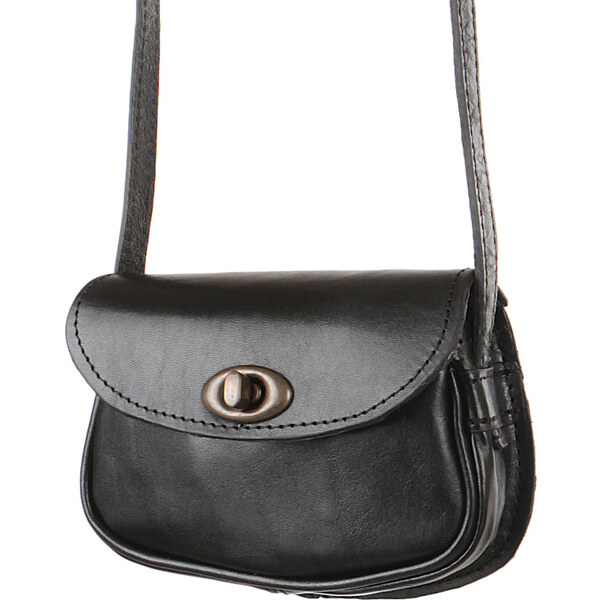 Glara Vintage mini kožená kabelka poštárka 28897744