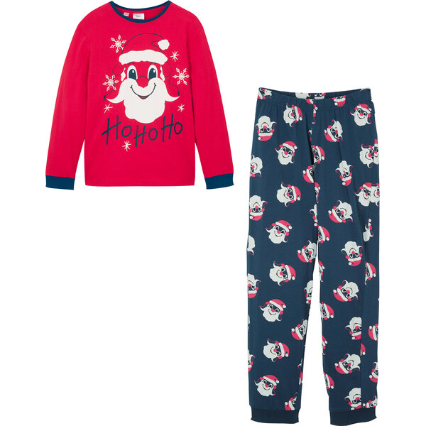 bonprix Pyžamo z mäkkej bavlny (2-dielne), farba modrá 44734197