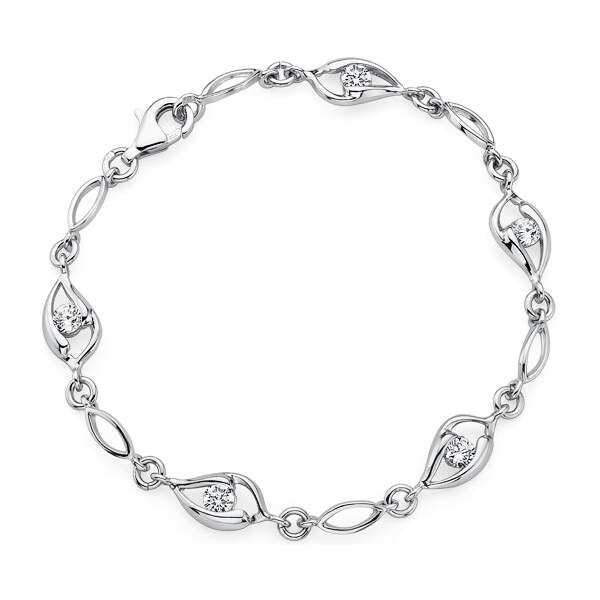 Olivie Strieborný damský náramok 4540 21932923