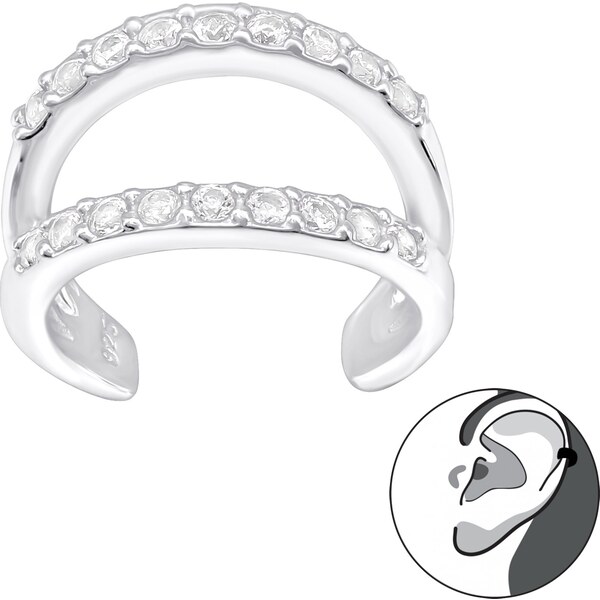 Olivie Strieborná záušnica 1 ks 4423 20286979