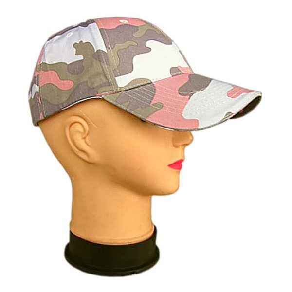 Detská maskáčová šiltovka ružová 16957667