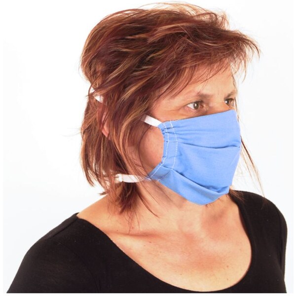 Ochranné rúško na tvár dvojvrstvové modré 19966935