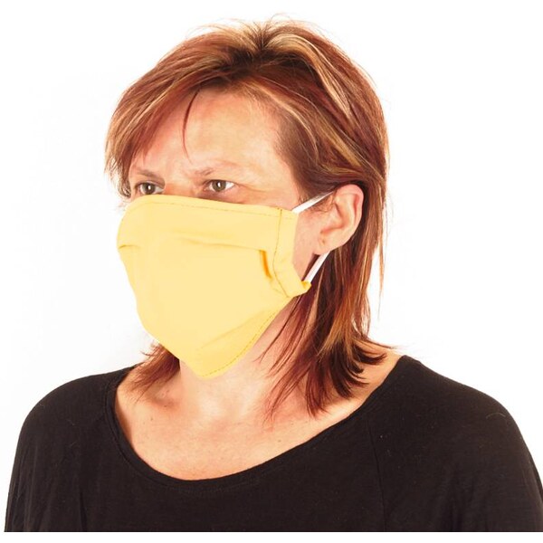 Bavlnené Rúško na tvár fa. žltá 16959666