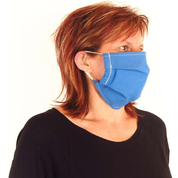 Rúško na ústa dvojvrstvové modré 16959661