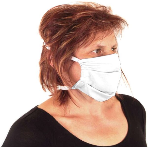 Ochranné rúško na tvár dvojvrstvové biele 16959670