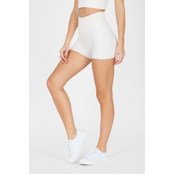 GoldBee Mini šortky s vysokým pásom Farba: Slonovinová, Veľkosť: XS 35811200