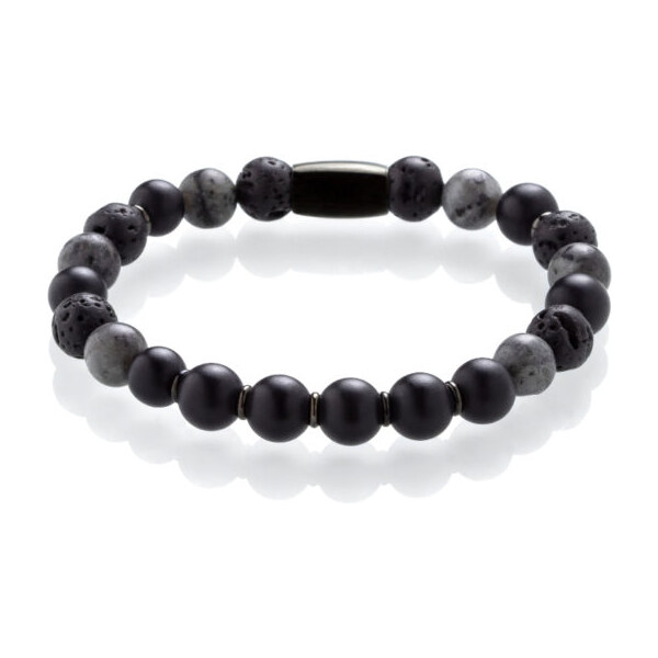 Tmavý náramok z minerálov pre mužov Havok Trimakasi 22307127