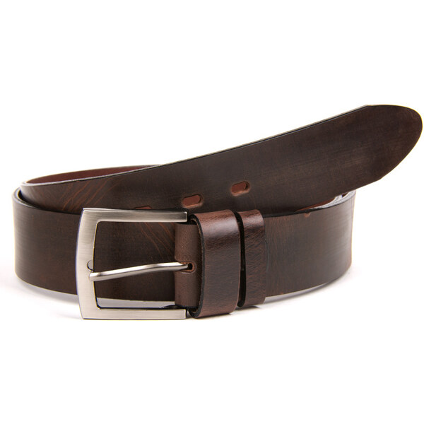 M&M Hnedý trendový kožený opasok do džínsov. 66915907