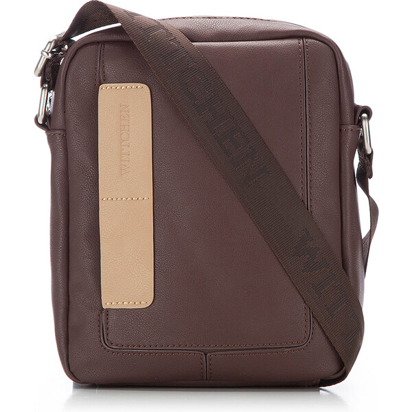 Wittchen Hnedá taška na rameno s kontrastným béžovým prúžkom, skl. 66951772