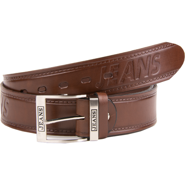 M&M Hnedý kožený opasok do džínsov. 66915899