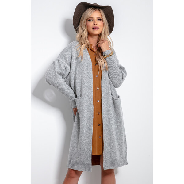 Glara Dámsky vlnený midi kardigan 20276383