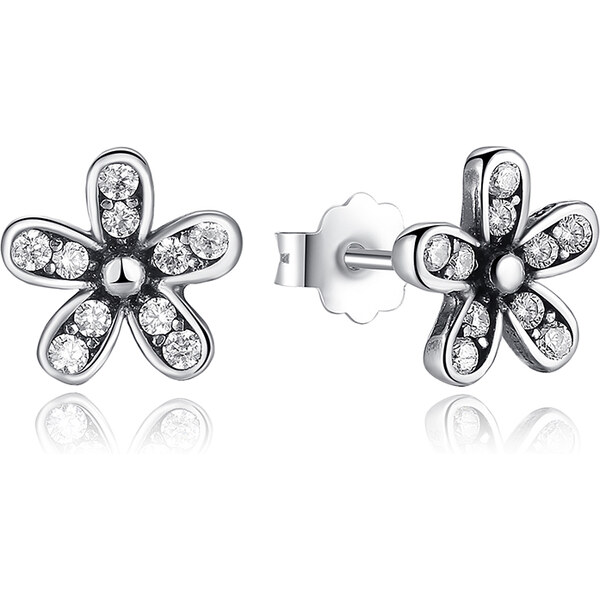 Ligot Strieborné náušnice kvetinový tvar 47739531