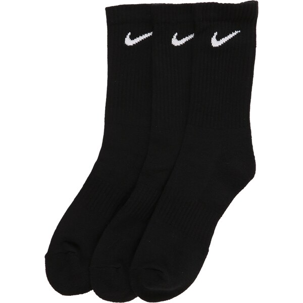 NIKE Športové ponožky čierna / biela 35349481