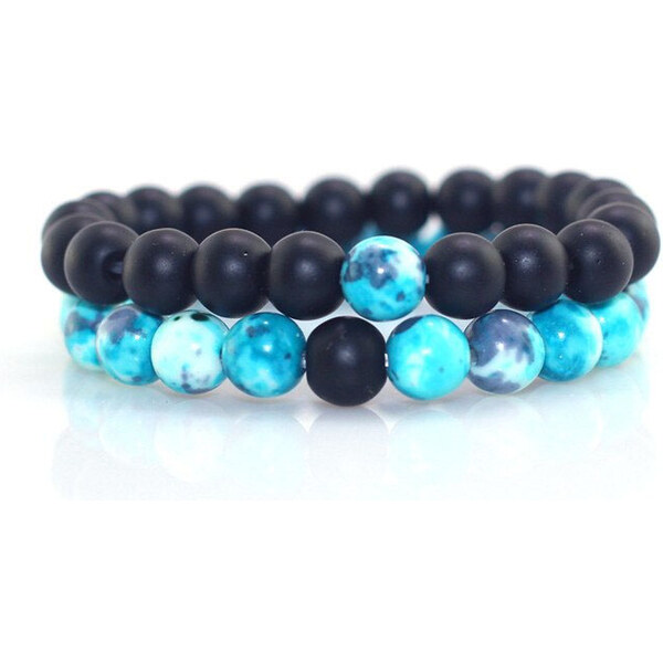 BudNej Náramky pre páry YUKI z rain flower a onyxu MN3014 35941785