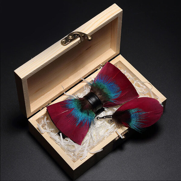 RICK NEER Luxusný motýlik s brošňou RN141 35941857