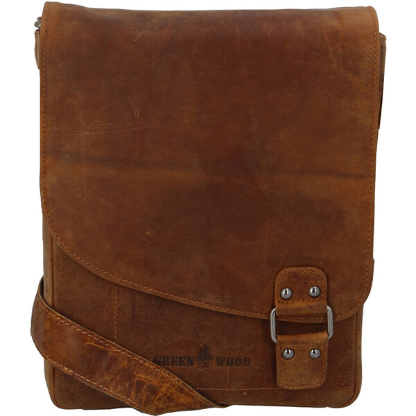 Pánska kožená taška camel - Greenwood Maroon Camel 63786315