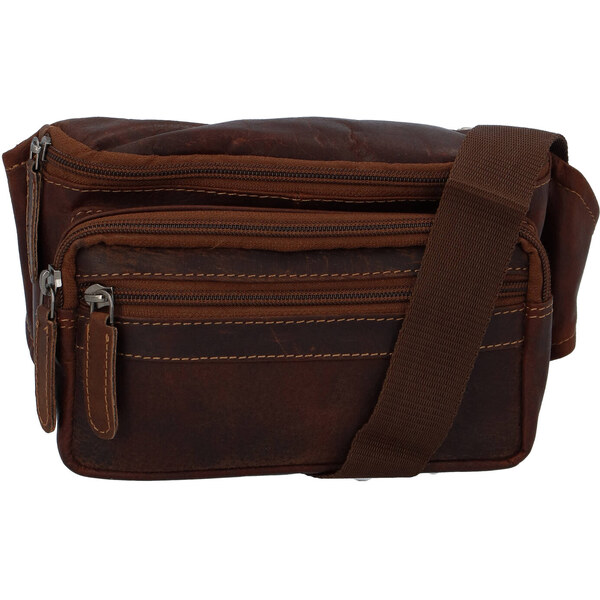 Pánska kožená ľadvinka hnedá - Greenwood Menram hnedá 58493722