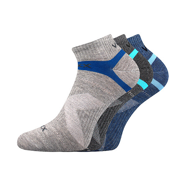 REX 14 športové členkové ponožky VoXX Muž 39-42 3 páry 26459210