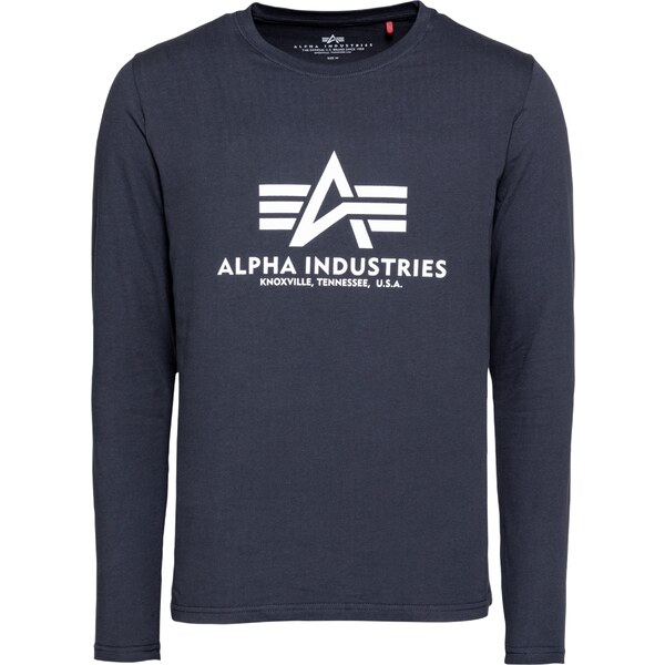 ALPHA INDUSTRIES Tričko námornícka modrá / biela 21071080