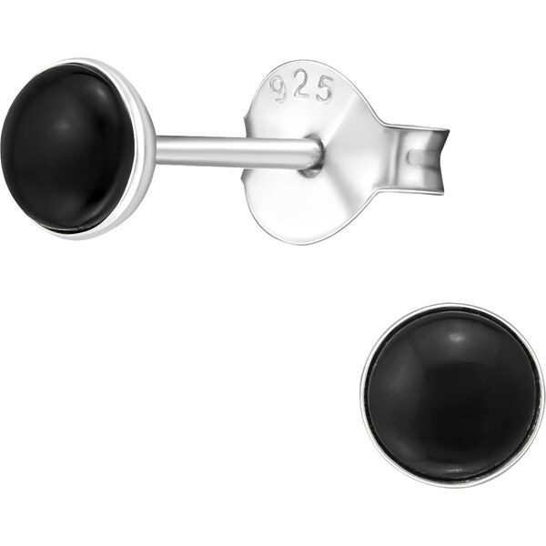 Olivie Strieborné náušnice BLACK 4515 20803361