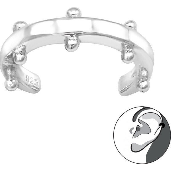 Olivie Strieborná záušnica 1 ks 4520 20803366