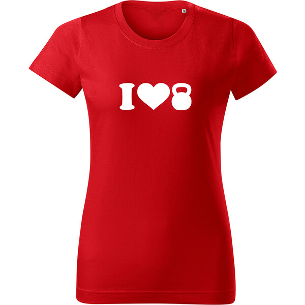 T-ričko I love kettlebel dámske tričko 20684707