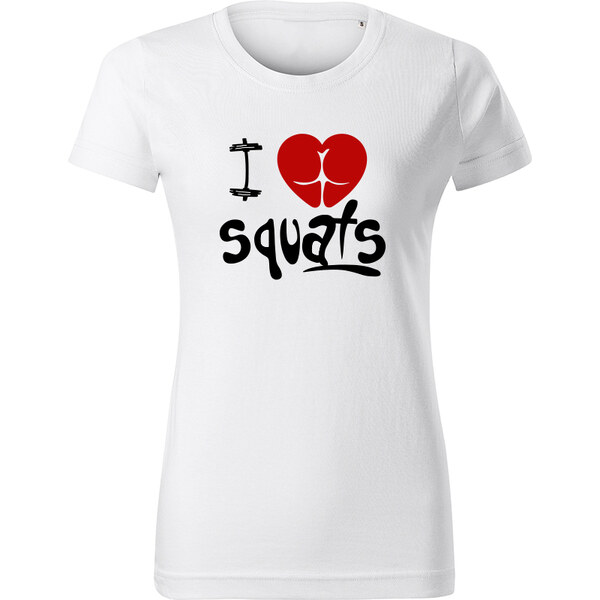 T-ričko I love squat dámske tričko 20684708