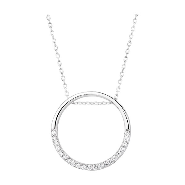 Olivie Strieborný náhrdelník KRUH 4536 20803382