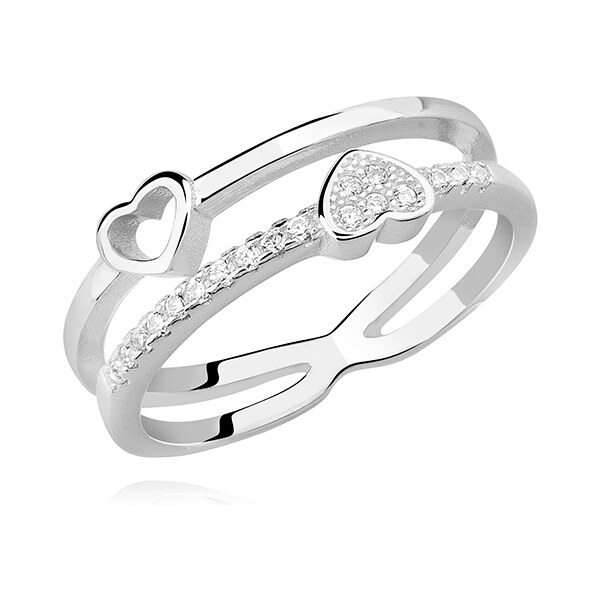 Olivie Strieborný prstienok TY a JA 20803394