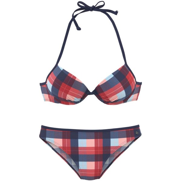 s.Oliver Bikiny námornícka modrá / svetlomodrá / brusnicová / 54224387