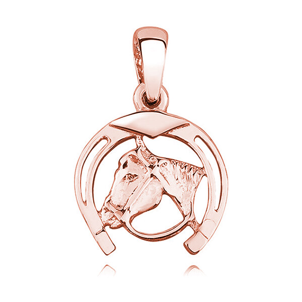 Olivie Strieborný prívesok PODKOVA S KOŇOM ROSE 4555 20803398