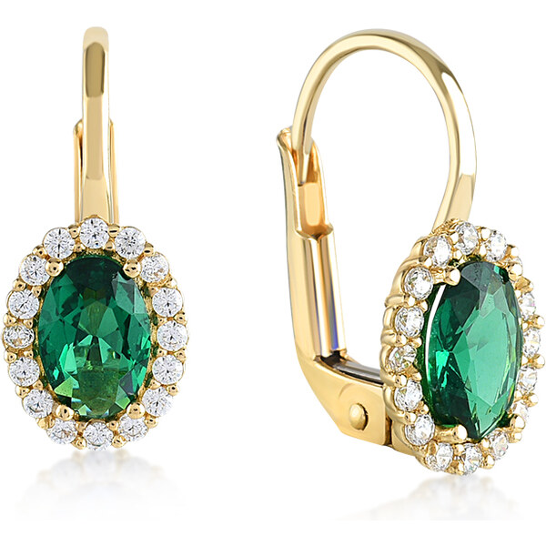 Lillian Vassago Zlaté náušnice s farebnými a čírymi zirkónmi LLV11 22004598