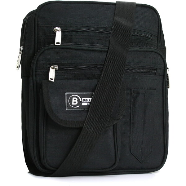 Pánska taška cez plece čierna - Bellugio Darkos čierna 57819958