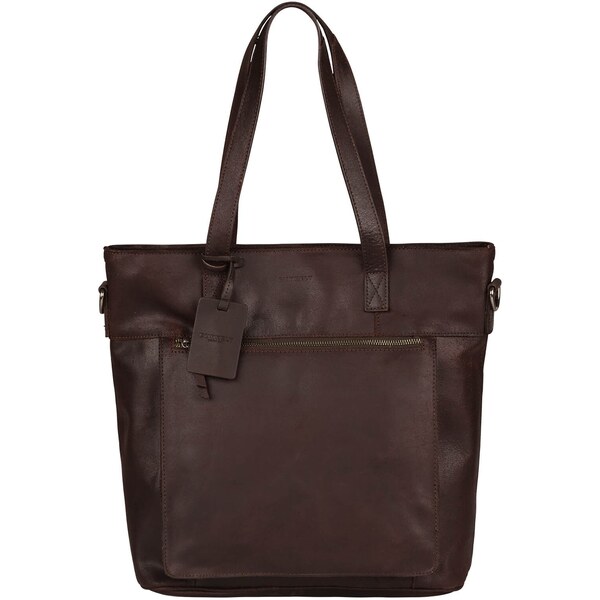 Dámska kožená kabelka Burkely Jade - tmavo hnedá 20839698