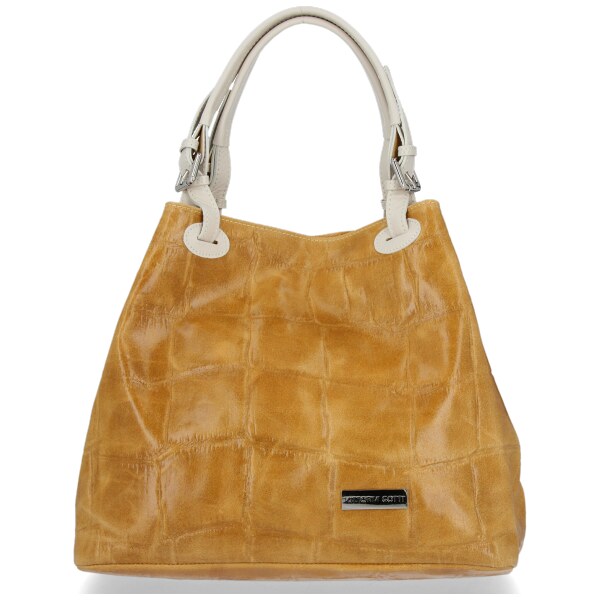 Kožené kabelka shopper bag Vittoria Gotti ryšavá V692754 65216166