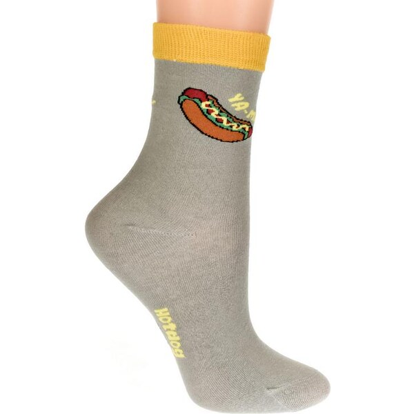 AURA.VIA Detské sivé ponožky YA-MI 20856306